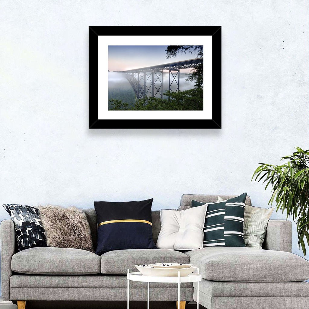 New River Gorge Bridge at Dawn Wall Art