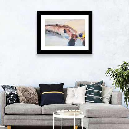 Abstract Mountain Waterfall Wall Art