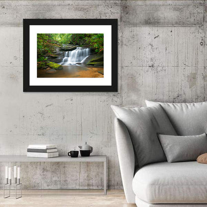 Blue Ridge Mossy Waterfall Wall Art