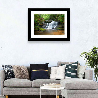 Blue Ridge Mossy Waterfall Wall Art
