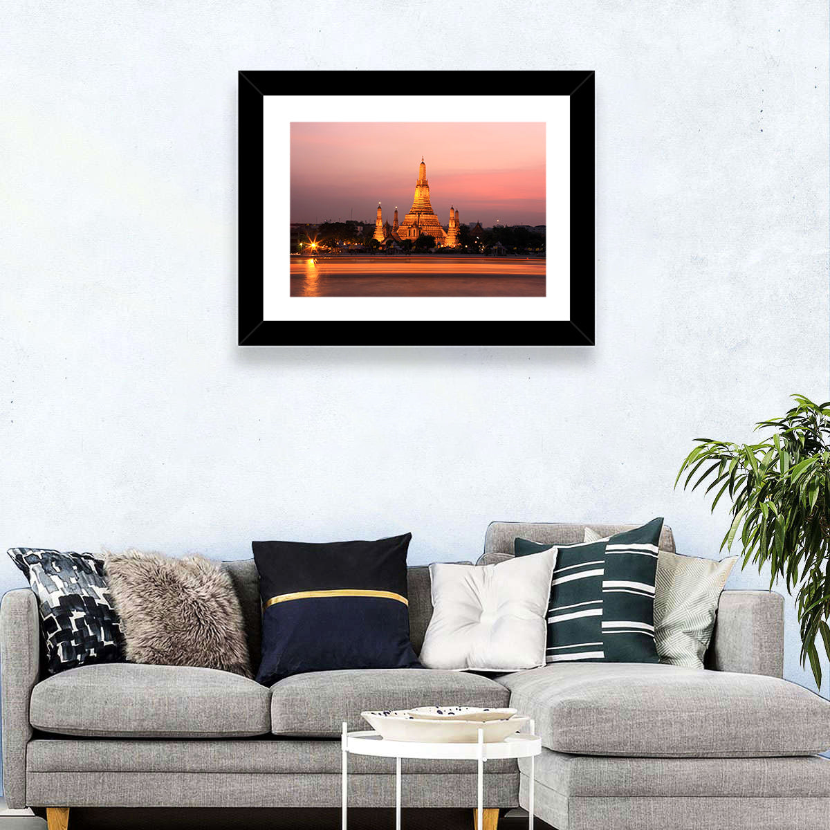 Wat Arun at Dusk Wall Art