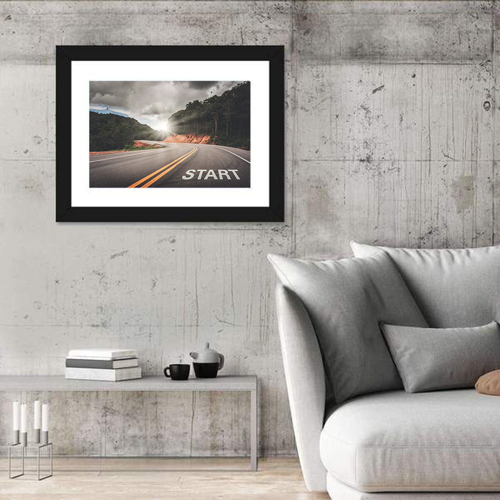 Start of a Journey, Sunrise Road Wall Art