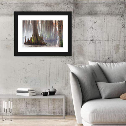Chicot State Park Morning Fog Wall Art