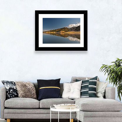 Uvas Reservoir Morning Reflection Wall Art