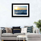 Sunset Over Calm Waves Wall Art