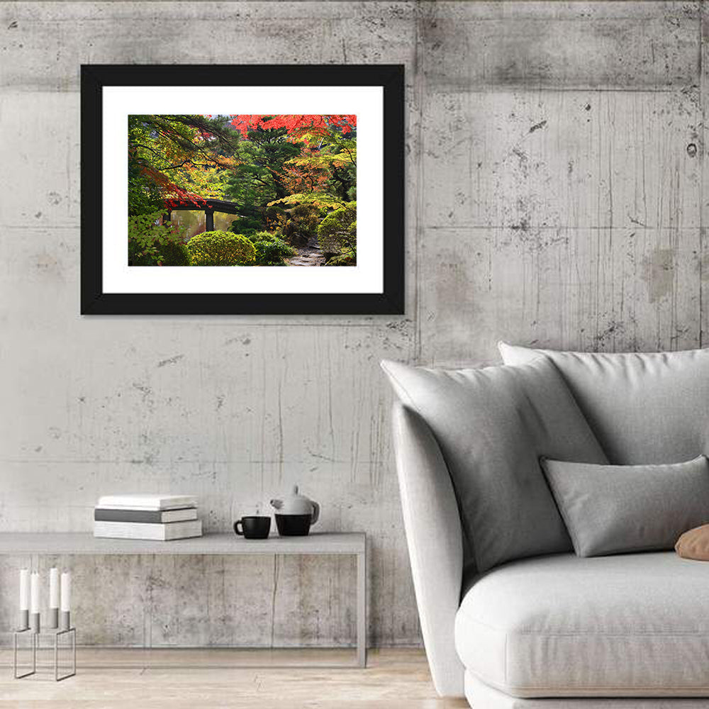 Rinoji Temple Autumn Garden Wall Art