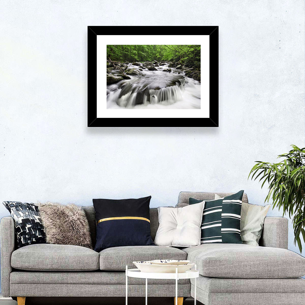 Smoky Mountains Cascading Stream Wall Art