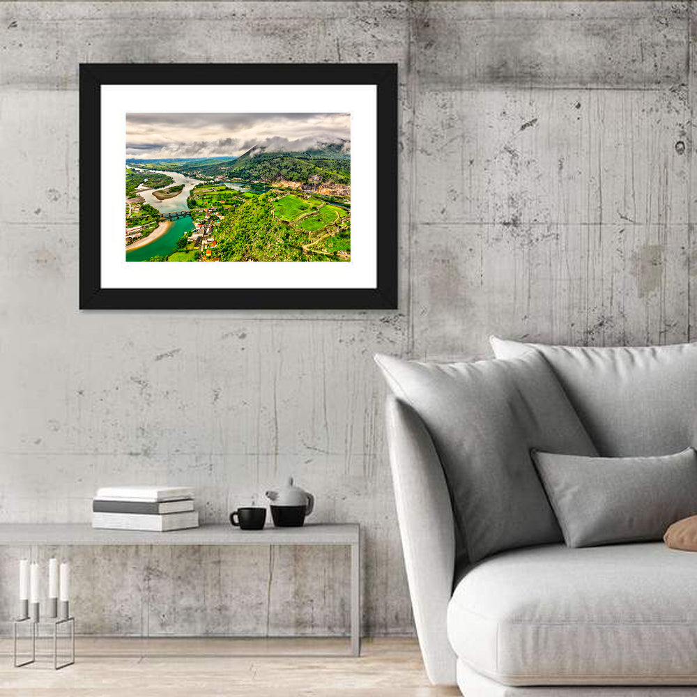 Rozafa Castle River Valley View Wall Art
