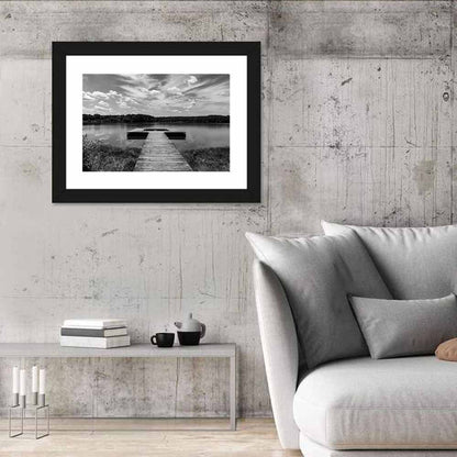 Wooden Dock at Lake Acworth Wall Art