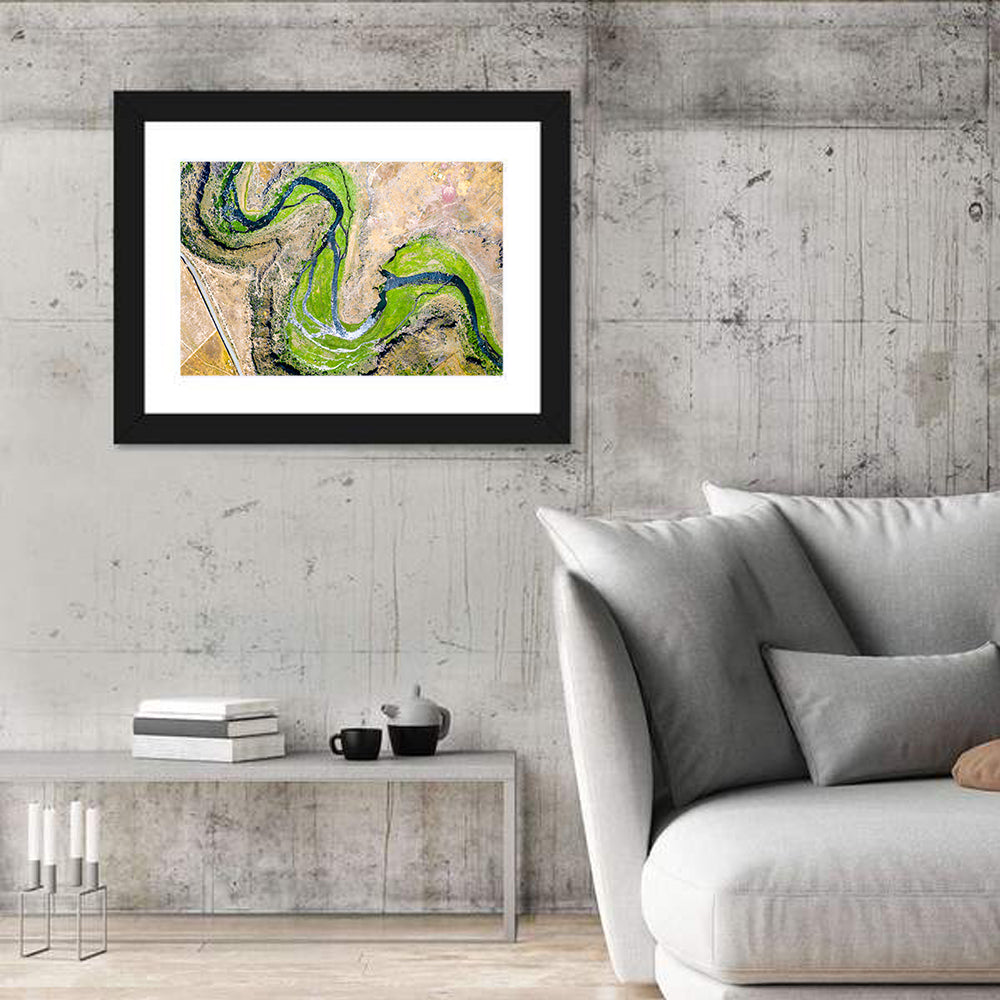 Kasagh River Valley Aerial Wall Art