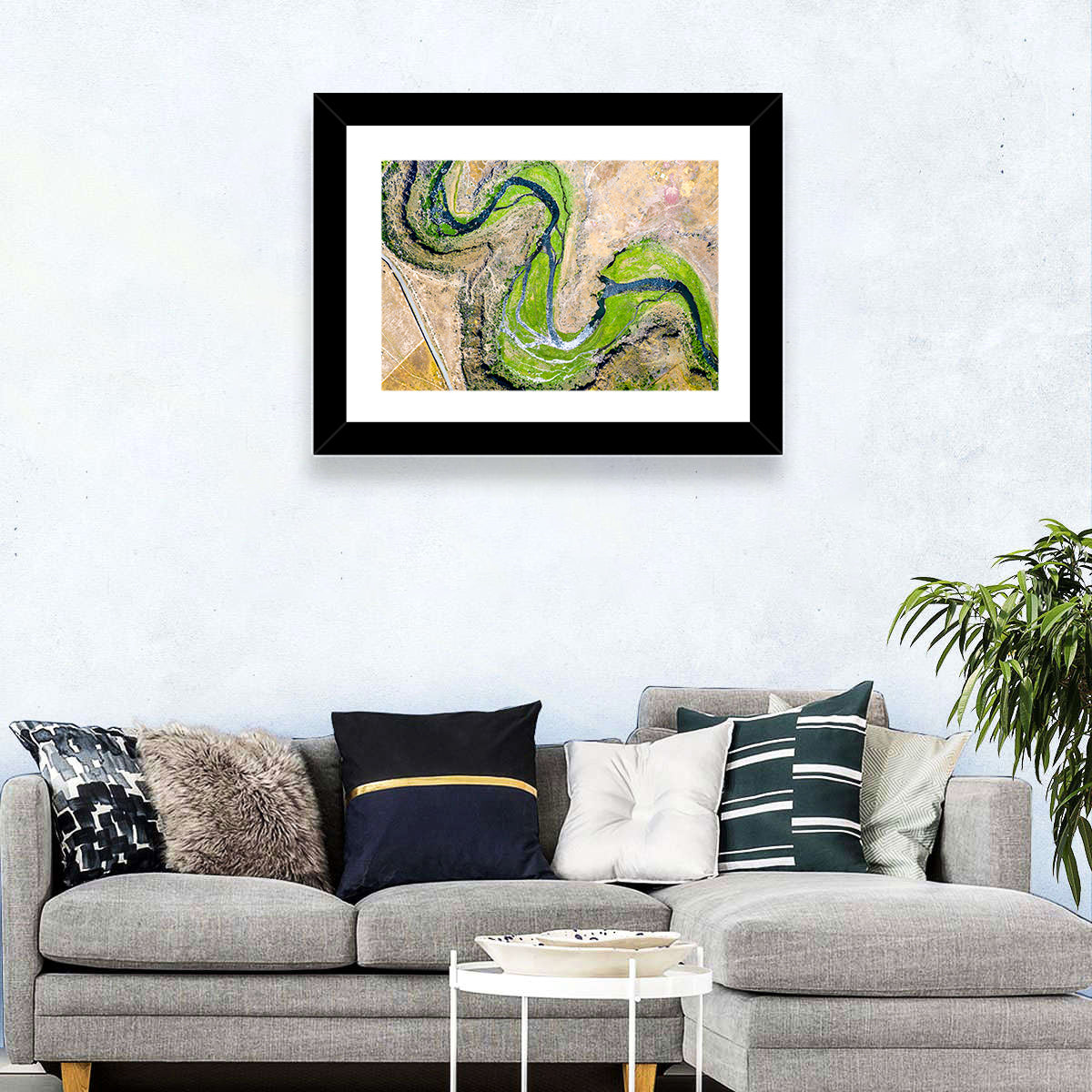 Kasagh River Valley Aerial Wall Art