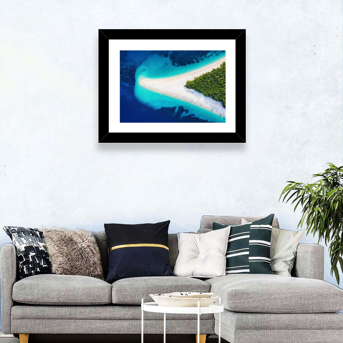 Zlatni Rat Beach Aerial Coast Wall Art