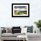 Elbe River at Golden Hour Wall Art