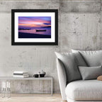 Malolo Island Sunset with Moored Boats Wall Art