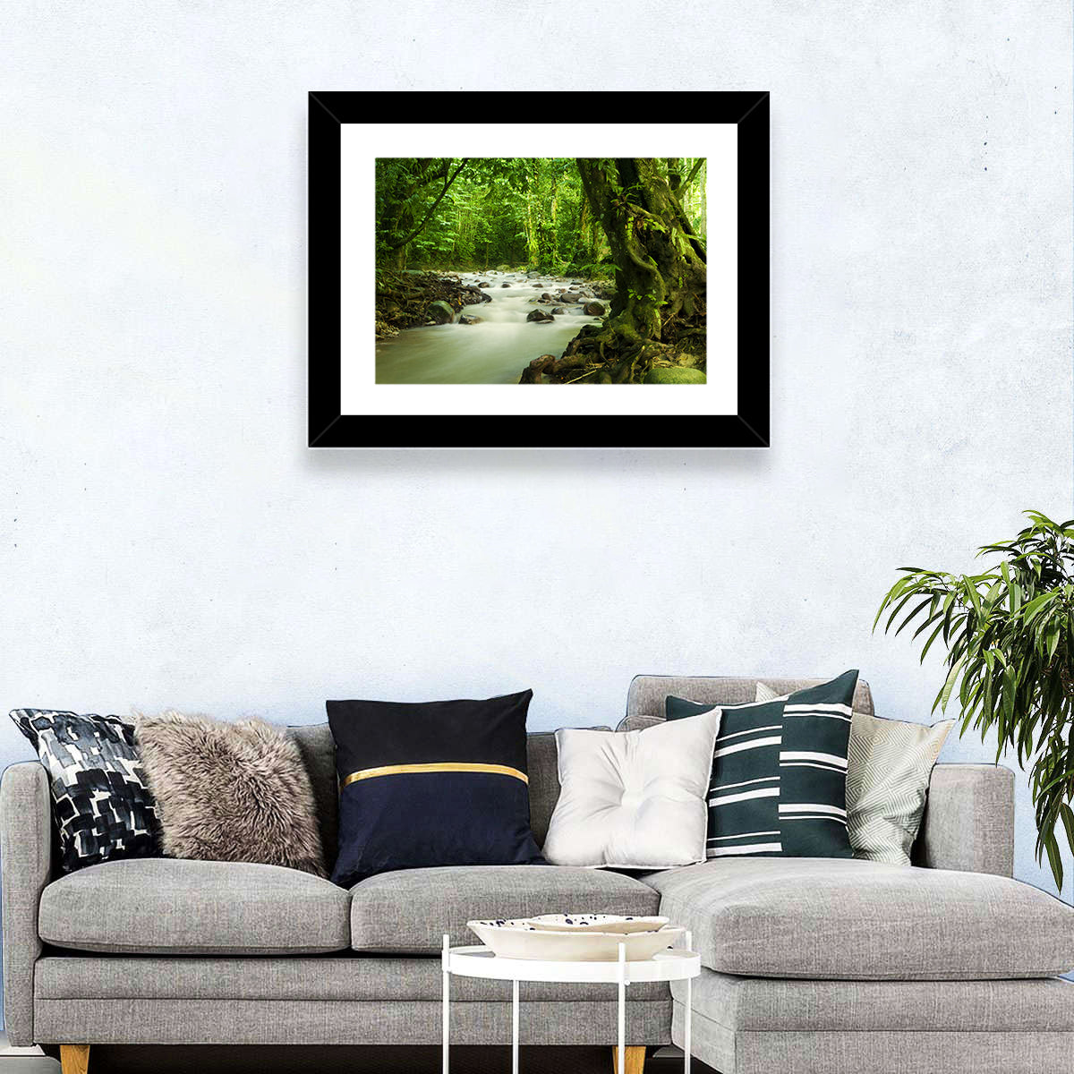 Emerald Rainforest River Wall Art
