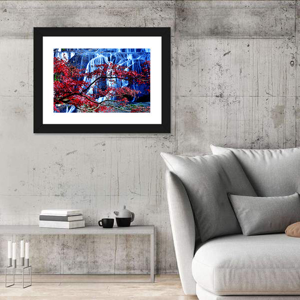 Fukuroda Waterfall Wall Art in a room, landscape