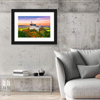 Neuschwanstein Castle at Autumn Sunset Wall Art