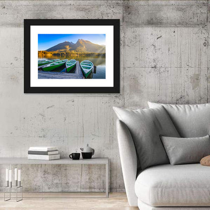 Moored Boats at Hintersee Wall Art