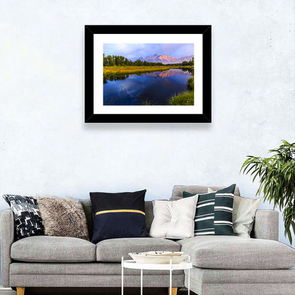 Grand Tetons Sunrise Over Snake River Wall Art