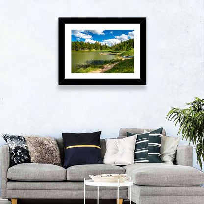 Sylvan Lake Dockside Scene Wall Art
