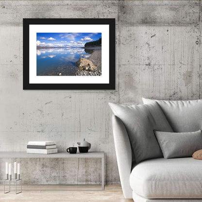 Pukaki Pebbled Shoreline Wall Art