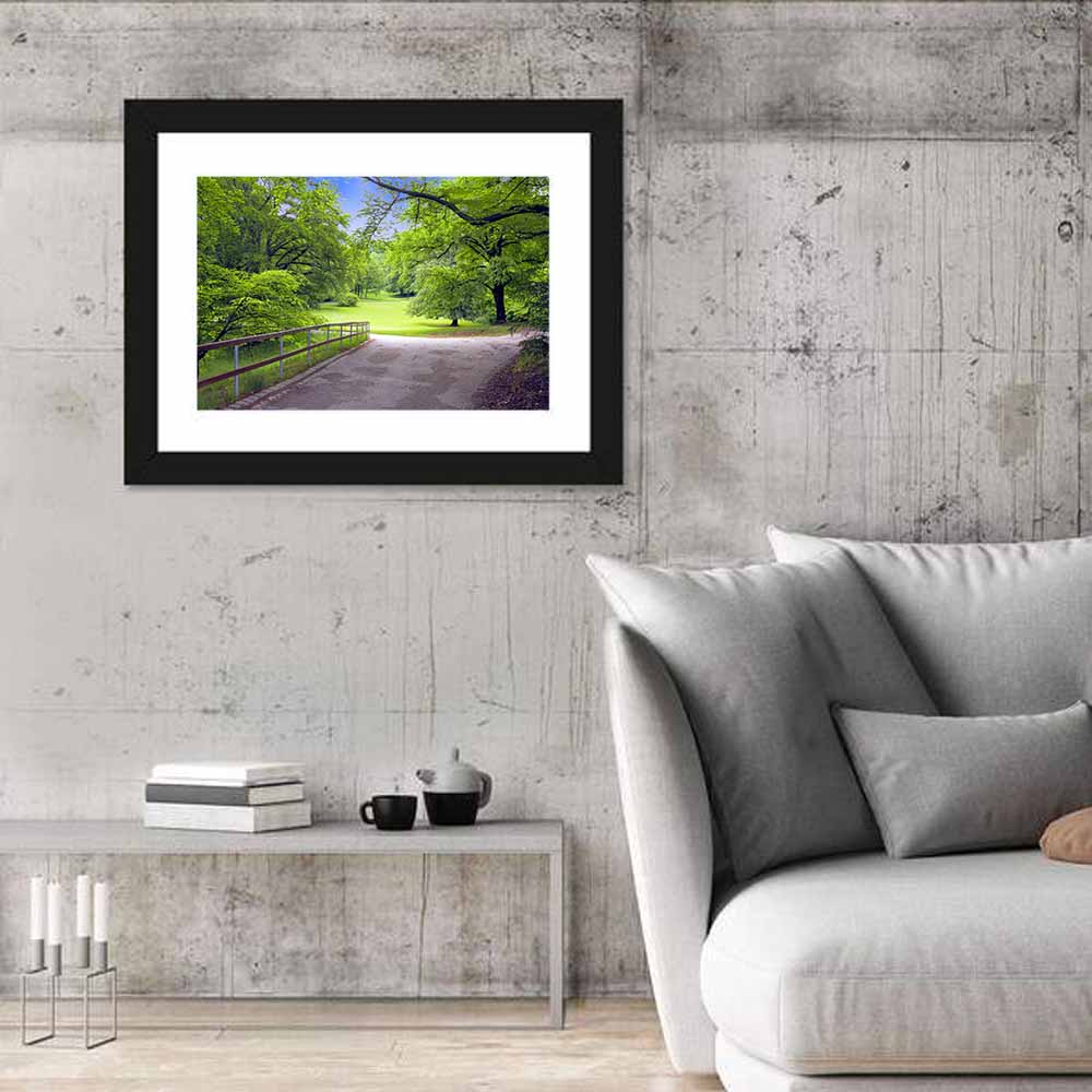 Sunlit Meadow Path Wall Art
