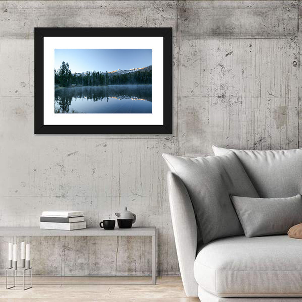 Sylvan Lake Morning Mist Wall Art