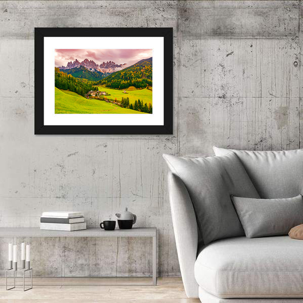 St Johann Church, Santa Maddalena Wall Art