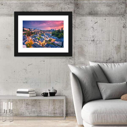 Luxembourg Grund at Dusk Wall Art