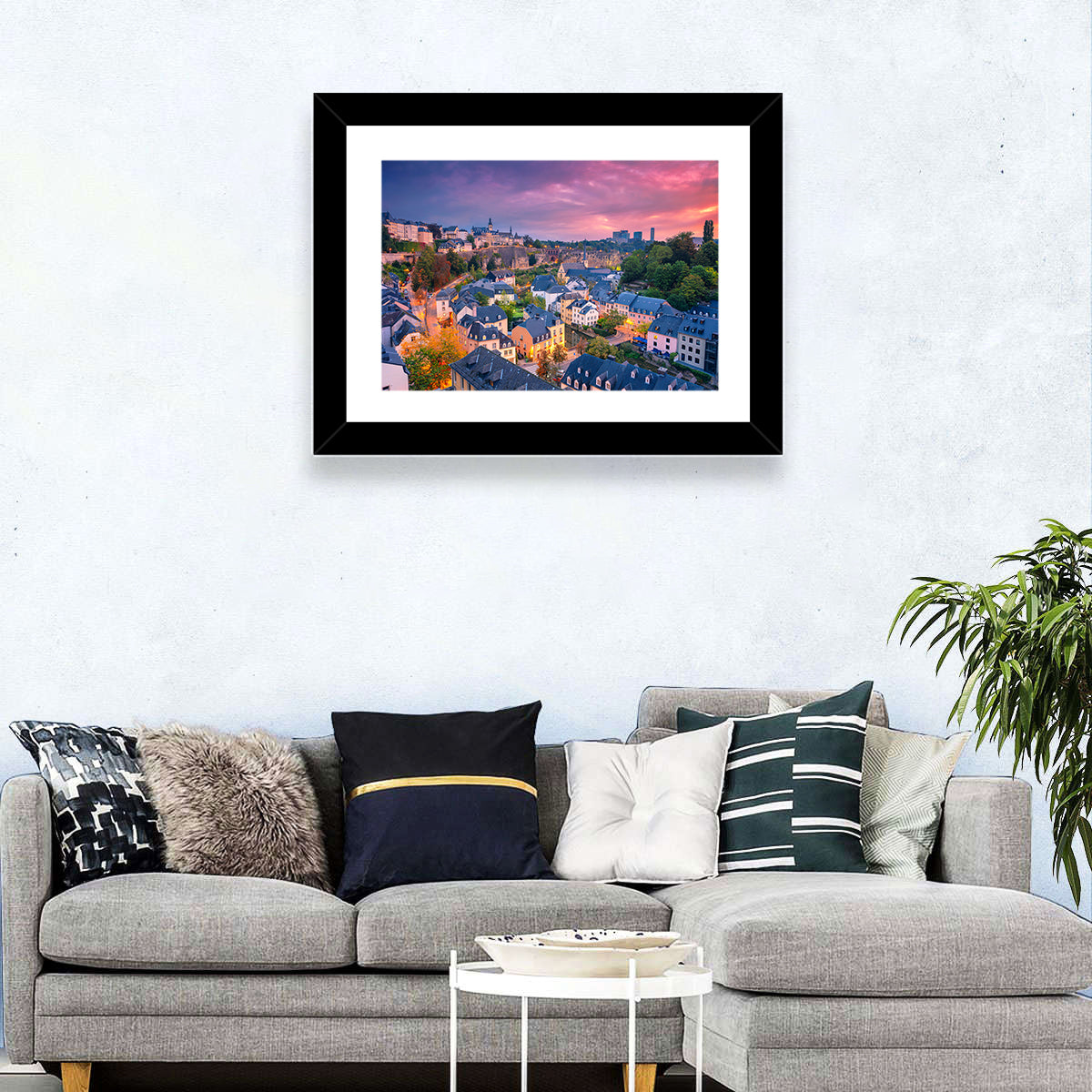 Luxembourg Grund at Dusk Wall Art