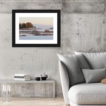 Lake Vanern Misty Shoreline Wall Art