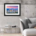 Salt Lake City Dusk Skyline Wall Art