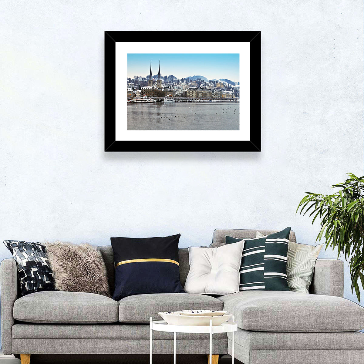 Hofkirche Lucerne Cityscape Wall Art