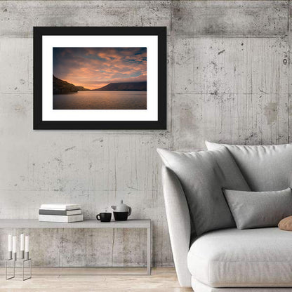 Kleifarvatn Lake at Sunset Wall Art