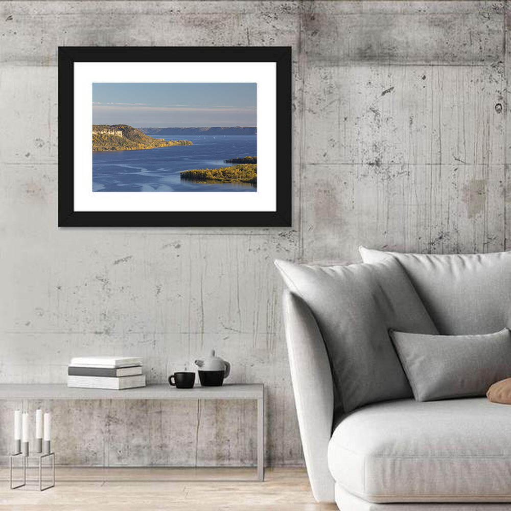 Mississippi River Autumn Panorama Wall Art