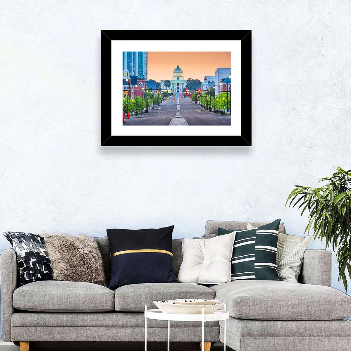 Montgomery State Capitol Wall Art in a room, landscape
