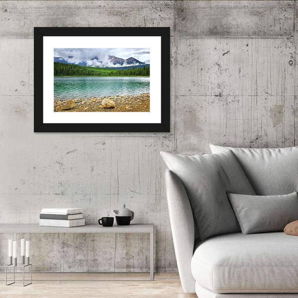 Patricia Lake Cloudy Peaks Wall Art