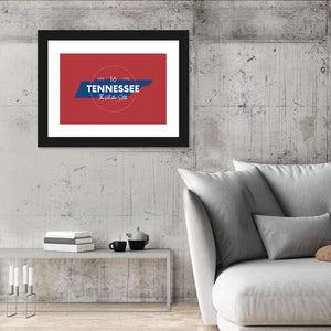 Tennessee State Map Wall Art