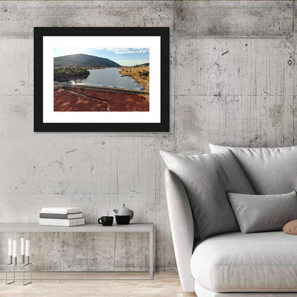 Lake Cuyamaca Aerial View Wall Art
