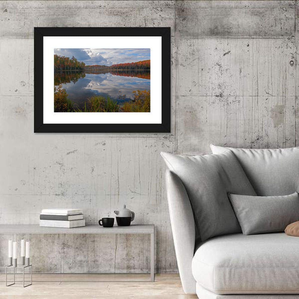Scout Lake Autumn Reflection Wall Art