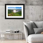 Kalandula Falls and Grazing Donkeys Wall Art