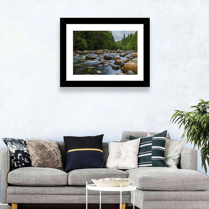 Lynn Canyon Riverbed Forest Wall Art