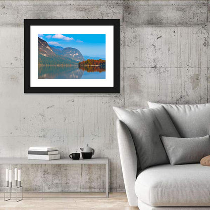 Lake Bohinj Autumn Reflection Wall Art