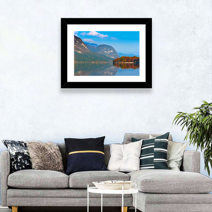Lake Bohinj Autumn Reflection Wall Art