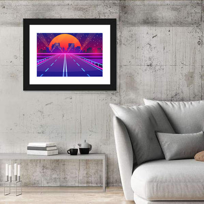 Night City Road Wall Art