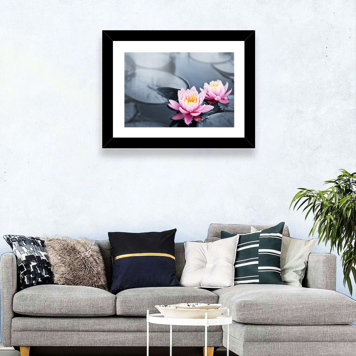 Pink Water Lilies Wall Art