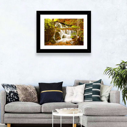 Plitvice Autumn Stream Wall Art