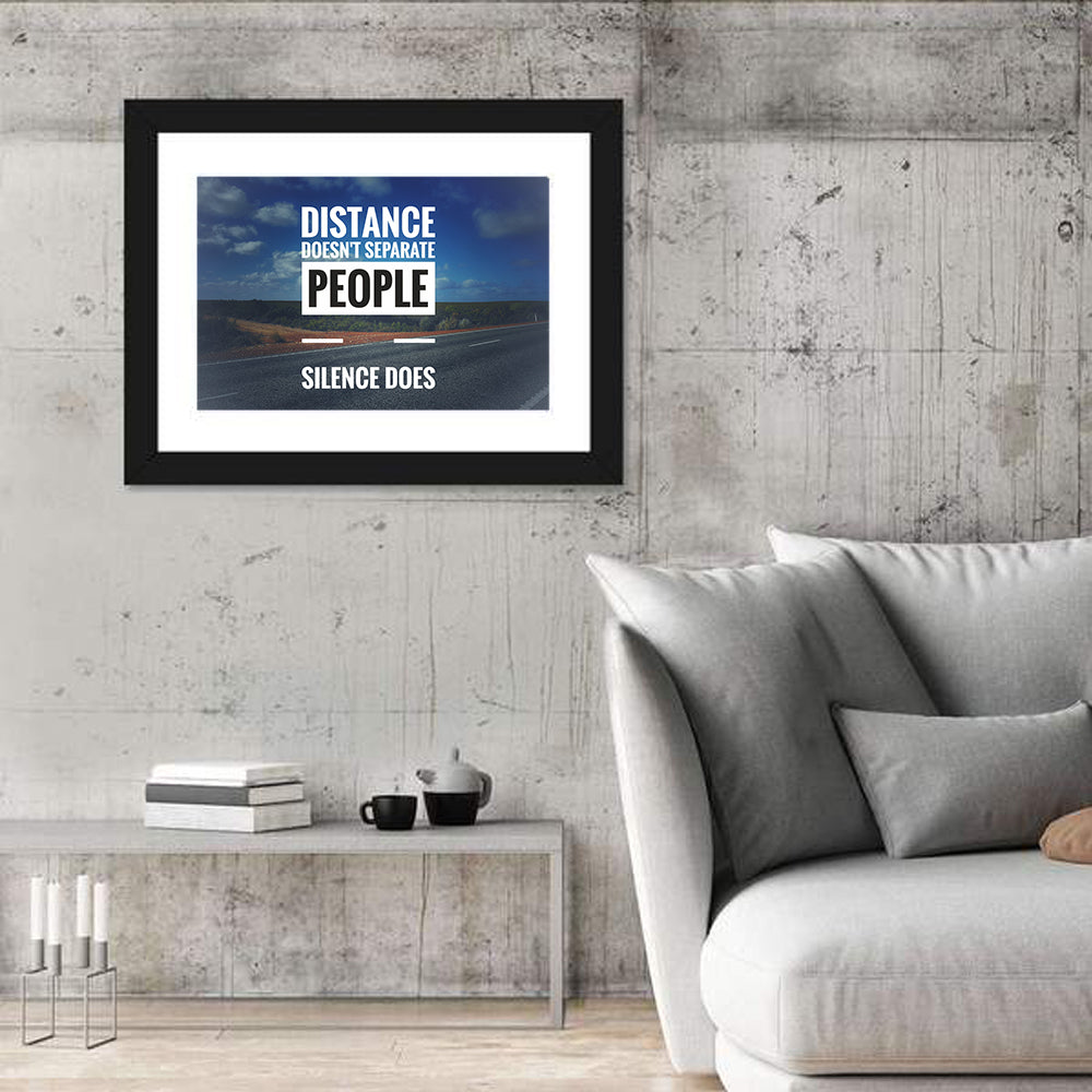 Silence Separates People Wall Art