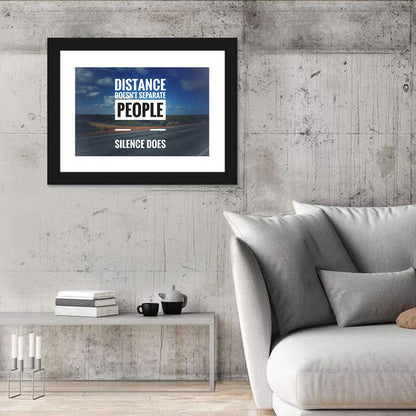 Silence Separates People Wall Art