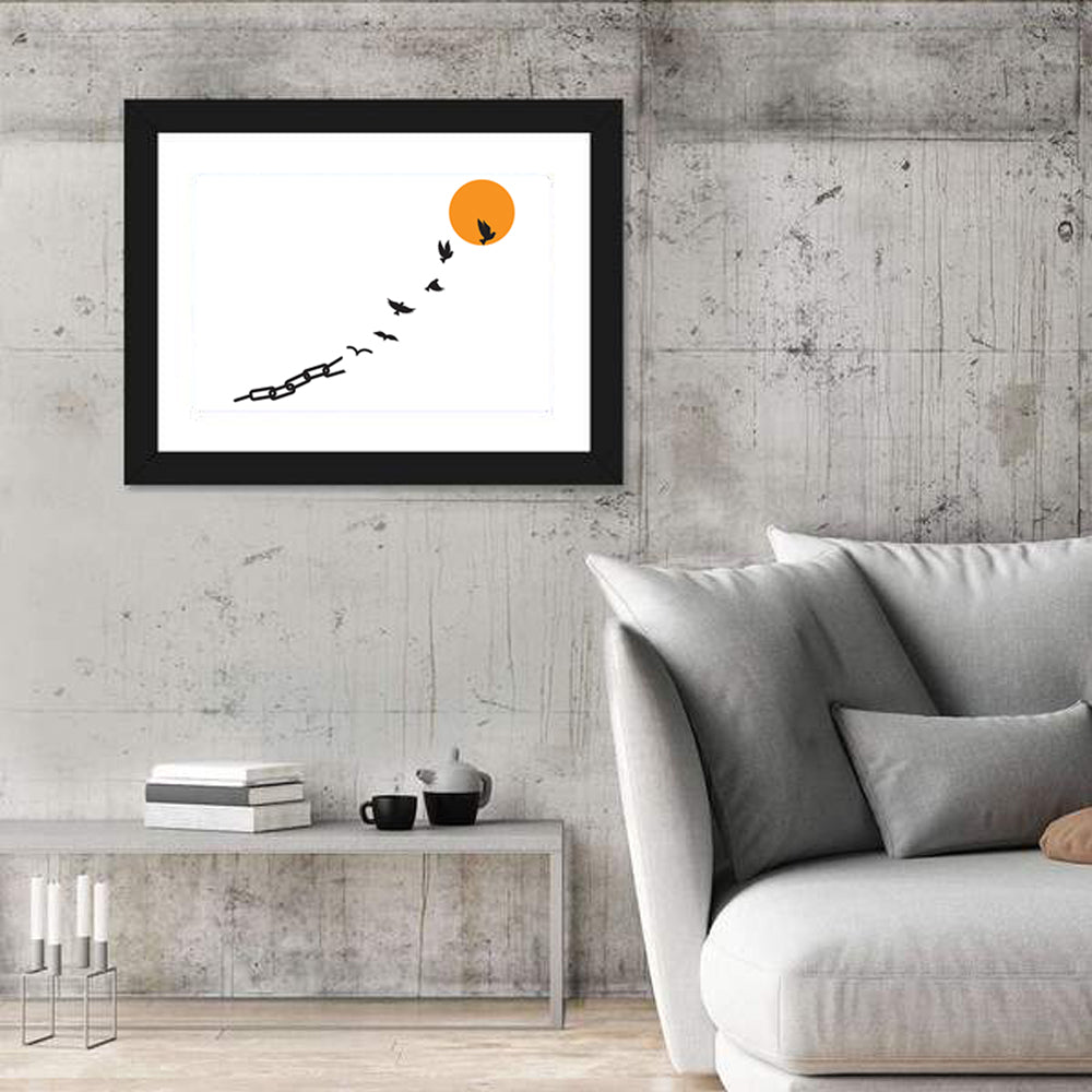 Broken Chain and Rising Sun Wall Art